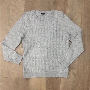 Talbots Gray Cable Knit Sweater